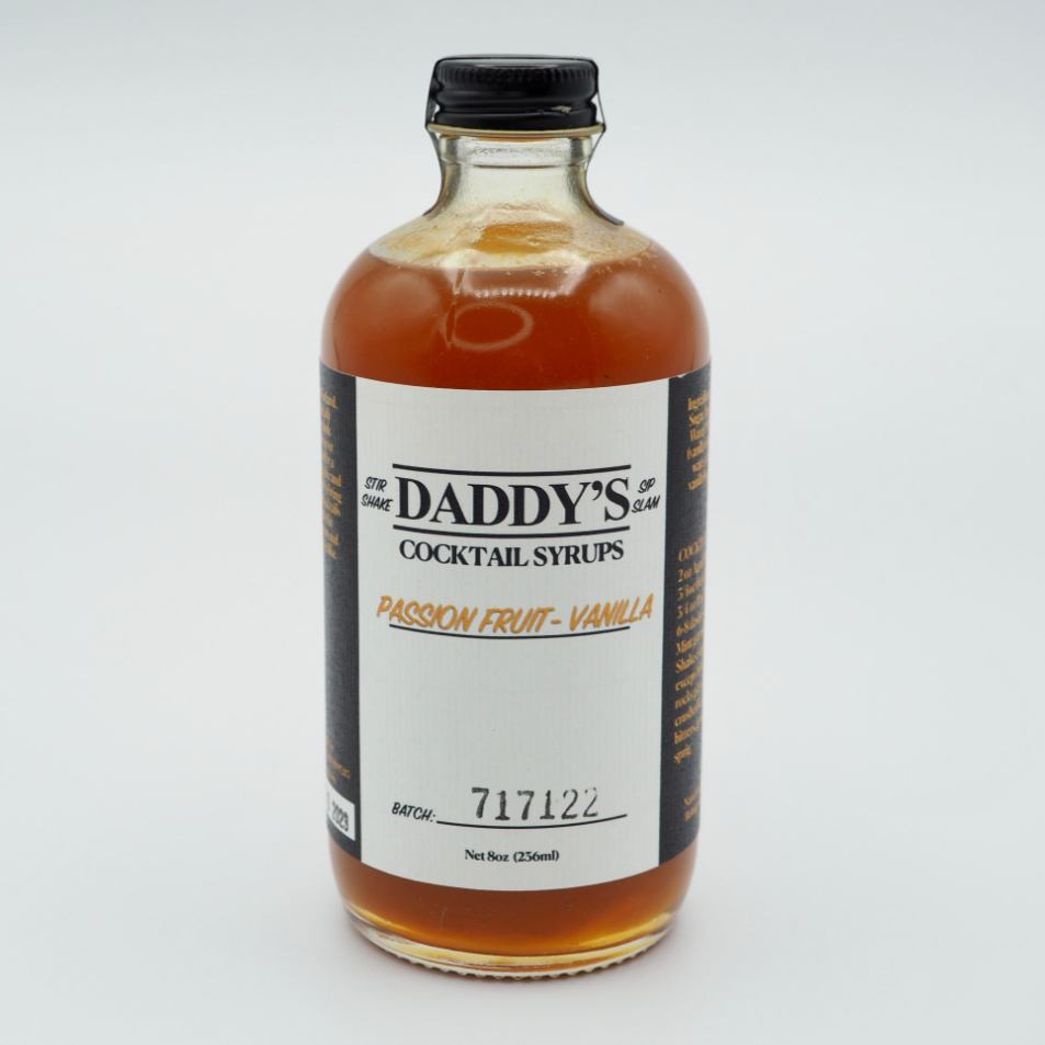 Passion Fruit - Vanilla Syrup (8 oz)