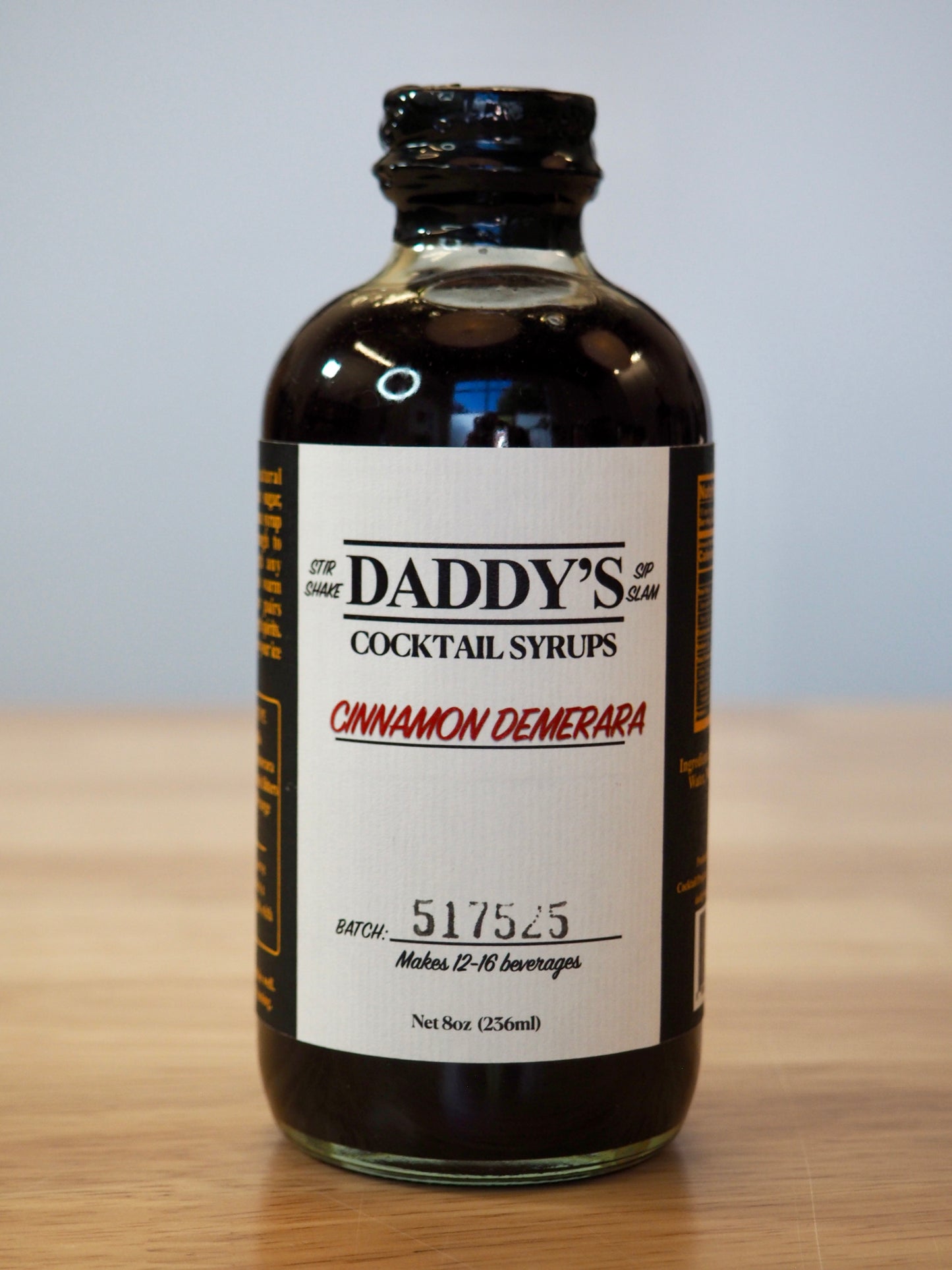 Cinnamon Demerara Syrup (8 oz)