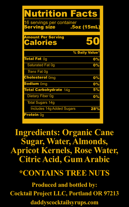 Orgeat (Almond) Syrup (8 oz)